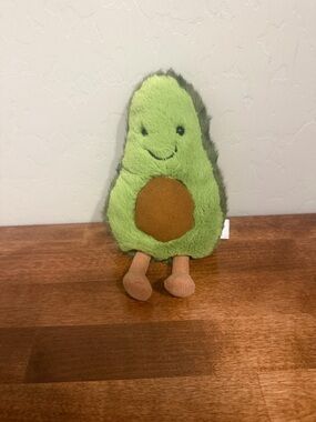 Jellycat Plush Avocado Toy with Legs - Green & Brown